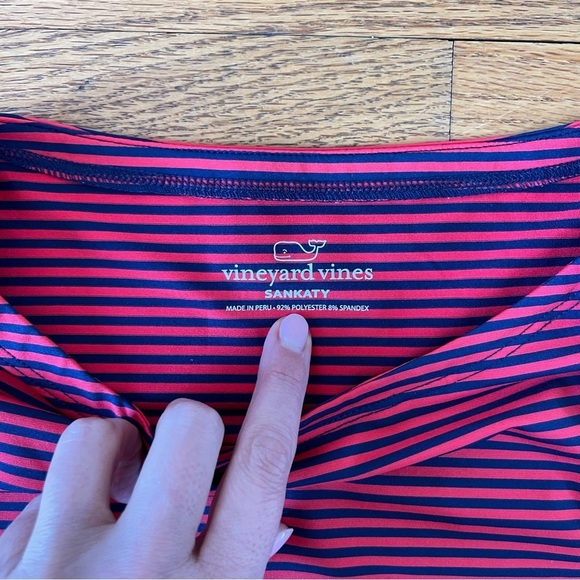 Vineyard Vines Sankaty Top Red Blue Striped Nautical multiple sizes NWT - Picture 3 of 4